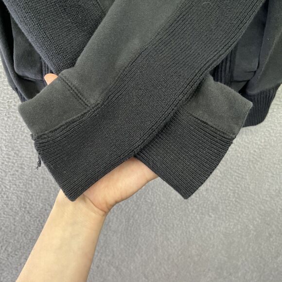 Vintage Ecko Unltd Jacket 2XL Zip Ribbed Mock Neck Black Biker Street XXL Y2K - Picture 4 of 15